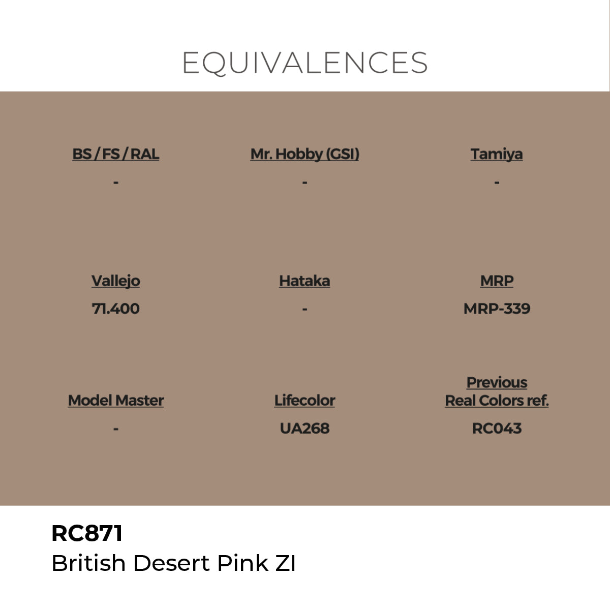 AK Interactive RC871 Real Colors Military British Desert Pink ZI - 17 ml Bottle