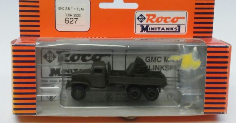 Roco 627 HO CCKW 3533 GMC 2.5 Ton Flak Truck