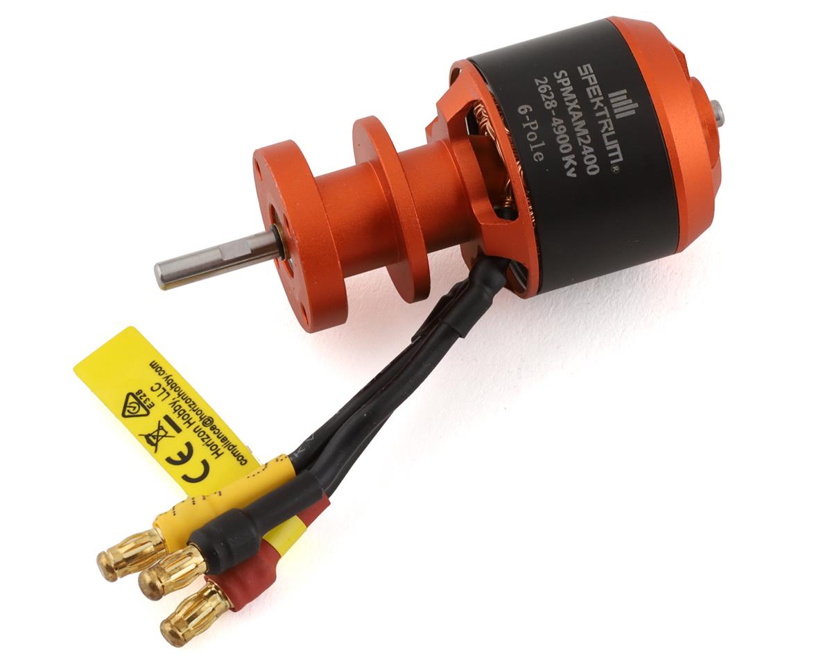 Spektrum SPMXAM2400 6-Pole 2628-4900Kv Brushless Outrunner Motor