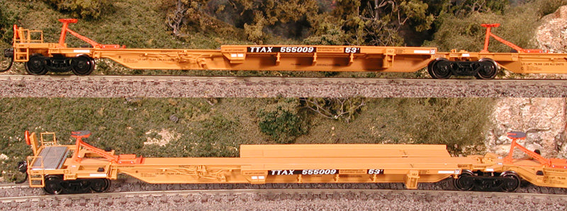 Bowser 42825 HO TTAX Trinity 53' "RAF 53C" Spine Car Set #555010