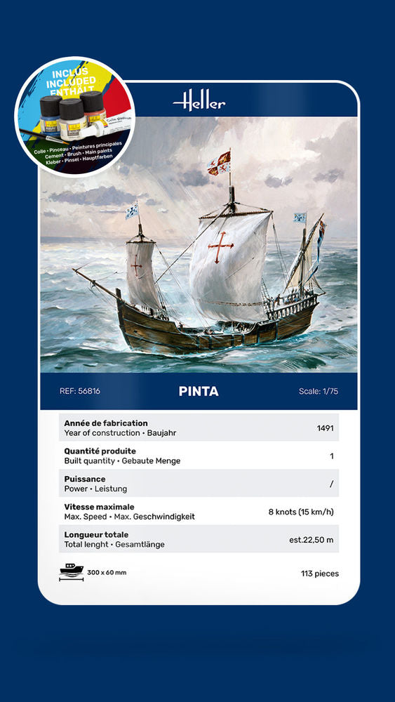 Heller 56816 1:75 Pinta Starter Kit