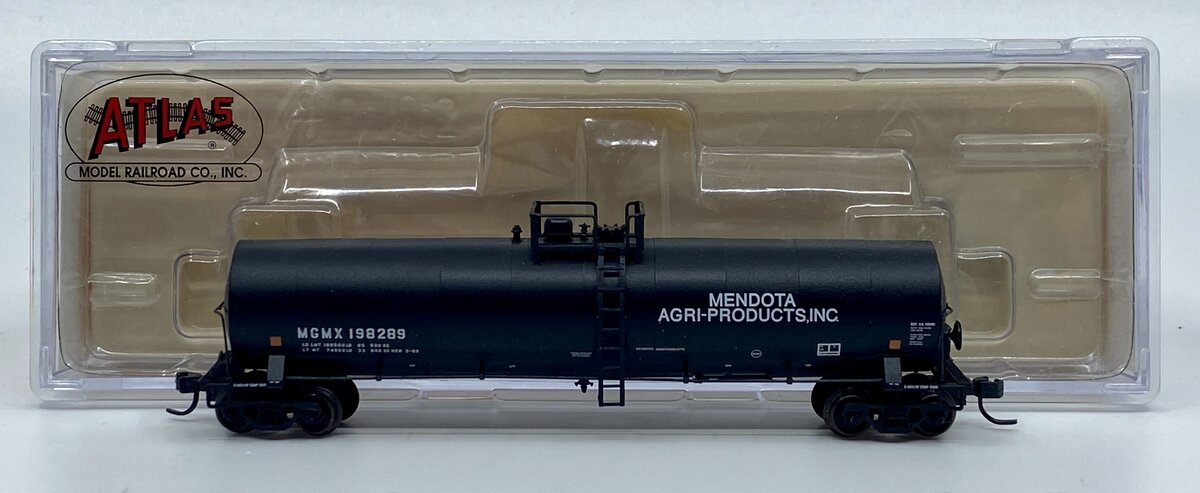 Atlas 30771 N Scale Mendota 23,500 Gallon Tank Car #198289 LN/Box