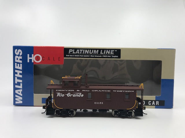 Walthers 932-7515 HO Scale Denver & Rio Grande 30' Wood Caboose #01151 LN/Box