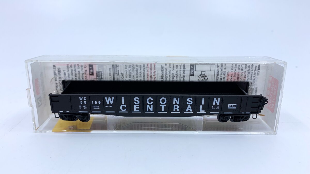 Micro-Trains 04600330 N Wisconsin Central 50' Fishbelly Side Gondola #55169 LN/Box