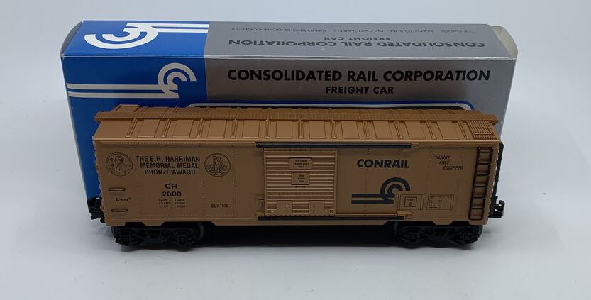 K-Line K641-1411IC E.H. Harriman Memorial Medal Bronze Award Boxcar LN/Box
