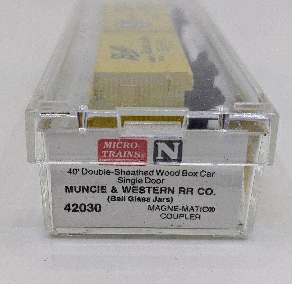 Micro-Trains 04200030 N MWR Ball Glass Jars 40' Dbl Sheathed Wood Boxcar #1024 LN/Box