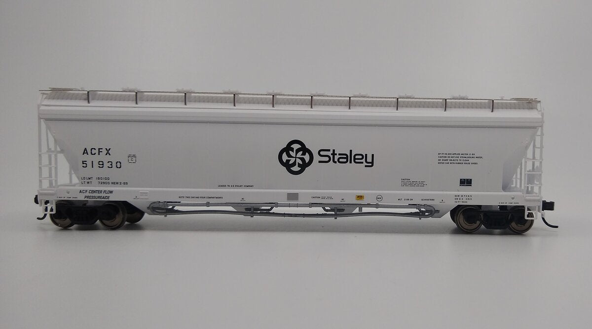 Atlas 1507-2 HO Staley ACF Pressure Aide Centerflow Hopper Car #51930