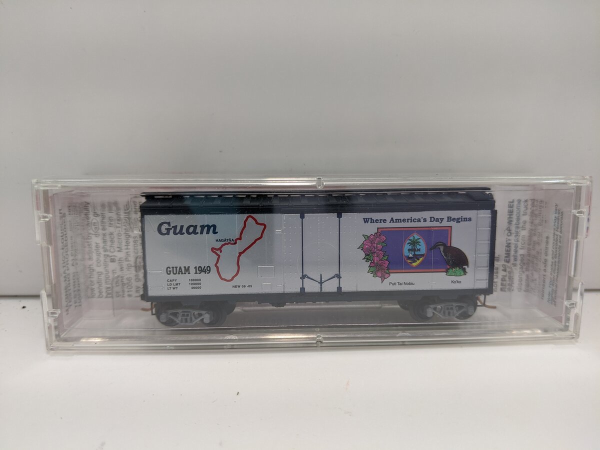 Micro-Trains NSC 05-02 N Scale Guam 40' Standard Plug Door Boxcar #1949 EX/Box