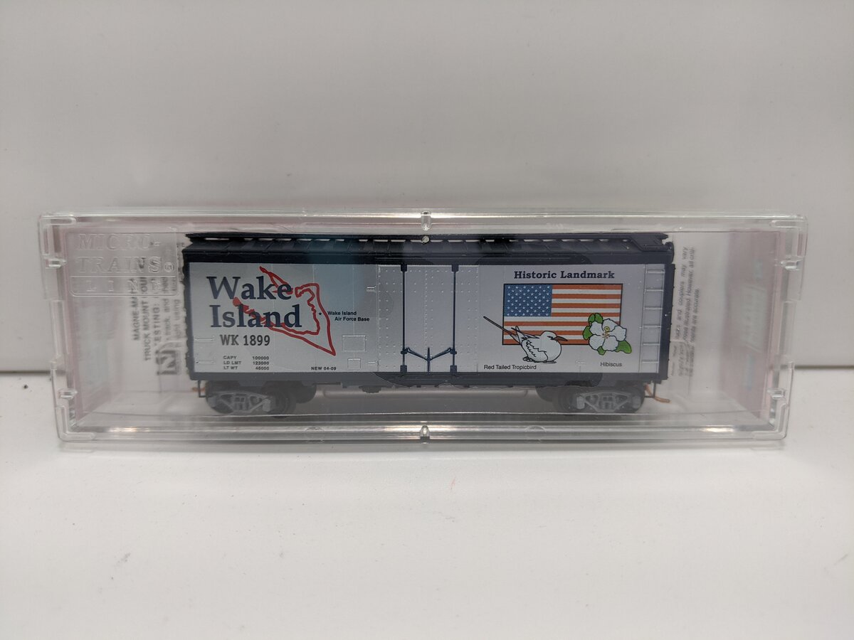 Micro-Trains NSC 09-01 N Scale Wake Island 40' Standard Plug Boxcar #1899 LN/Box