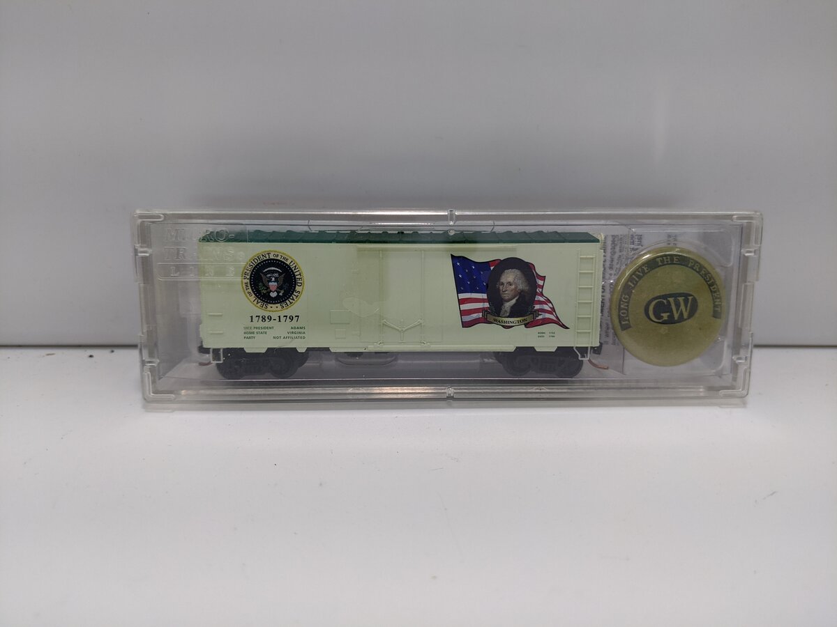 Micro-Trains 07400101 N Scale George Washington 40' Plug Door Boxcar #1789-1797 LN/Box