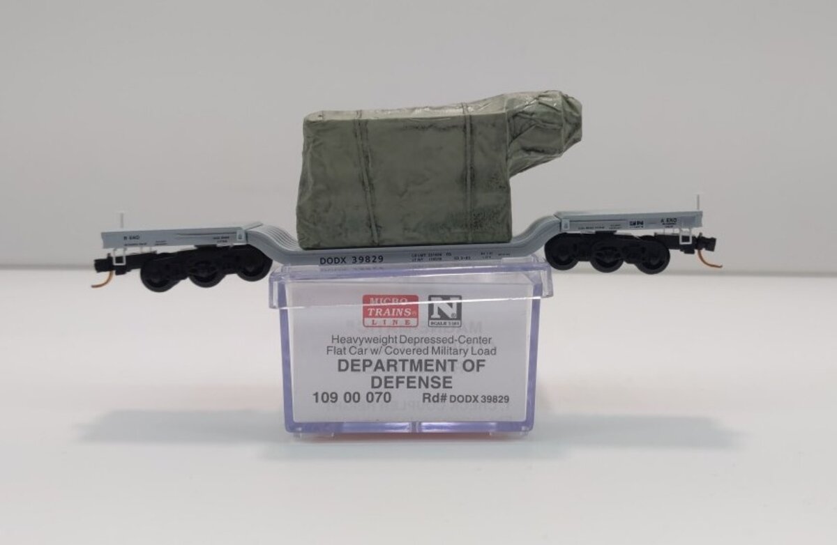 Micro-Trains 10900070 N Department of Defense Depressed Flatcar #39829 LN/Box