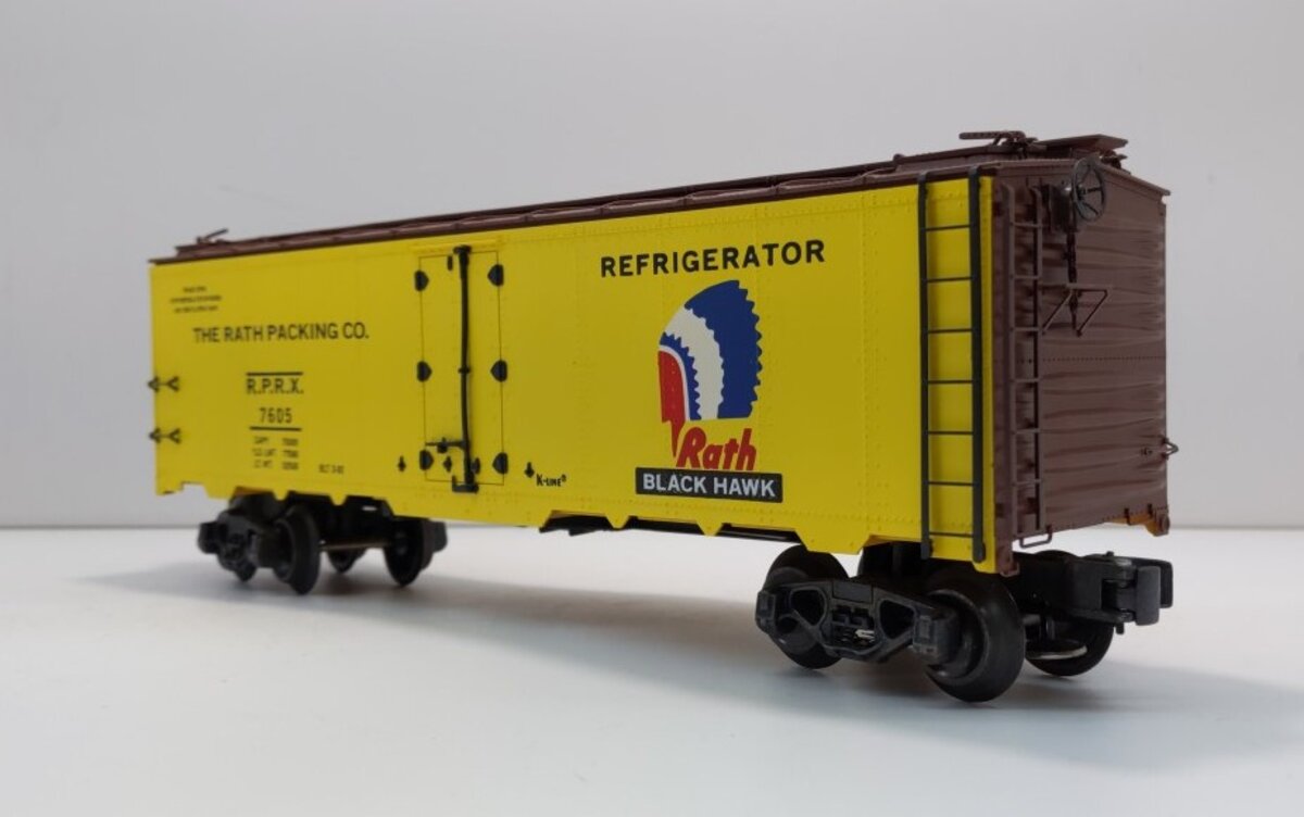 K-Line K7605 O Gauge Rath Classic Refrigerator Car LN/Box