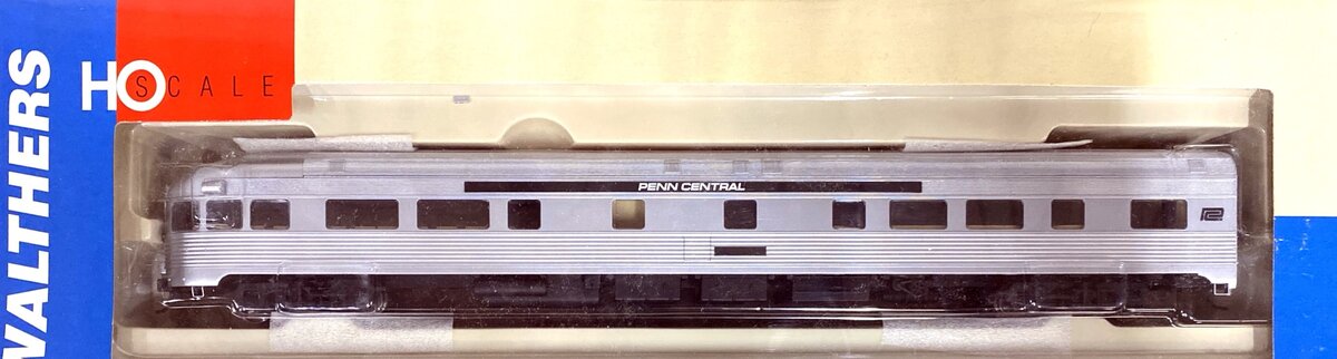 Walthers 932-6515 HO Scale Penn Central 85' Budd Tavern Observation Car LN/Box