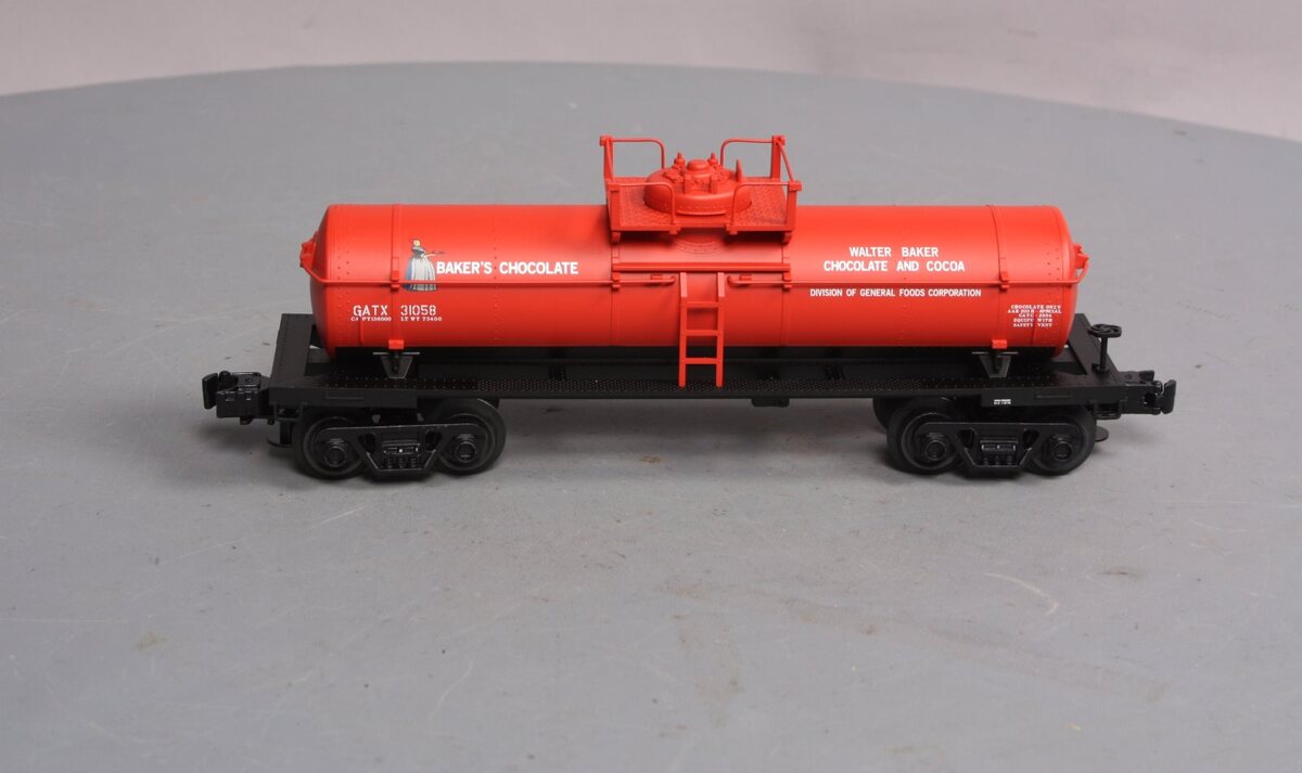 Atlas 1005013 O Gauge Baker's Chocolate Tank Car #31058 EX/Box