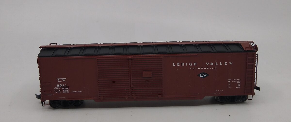 Proto 2000 8511 HO Lehigh Valley 50' Automoblie Box Car w/end Doors LN/Box