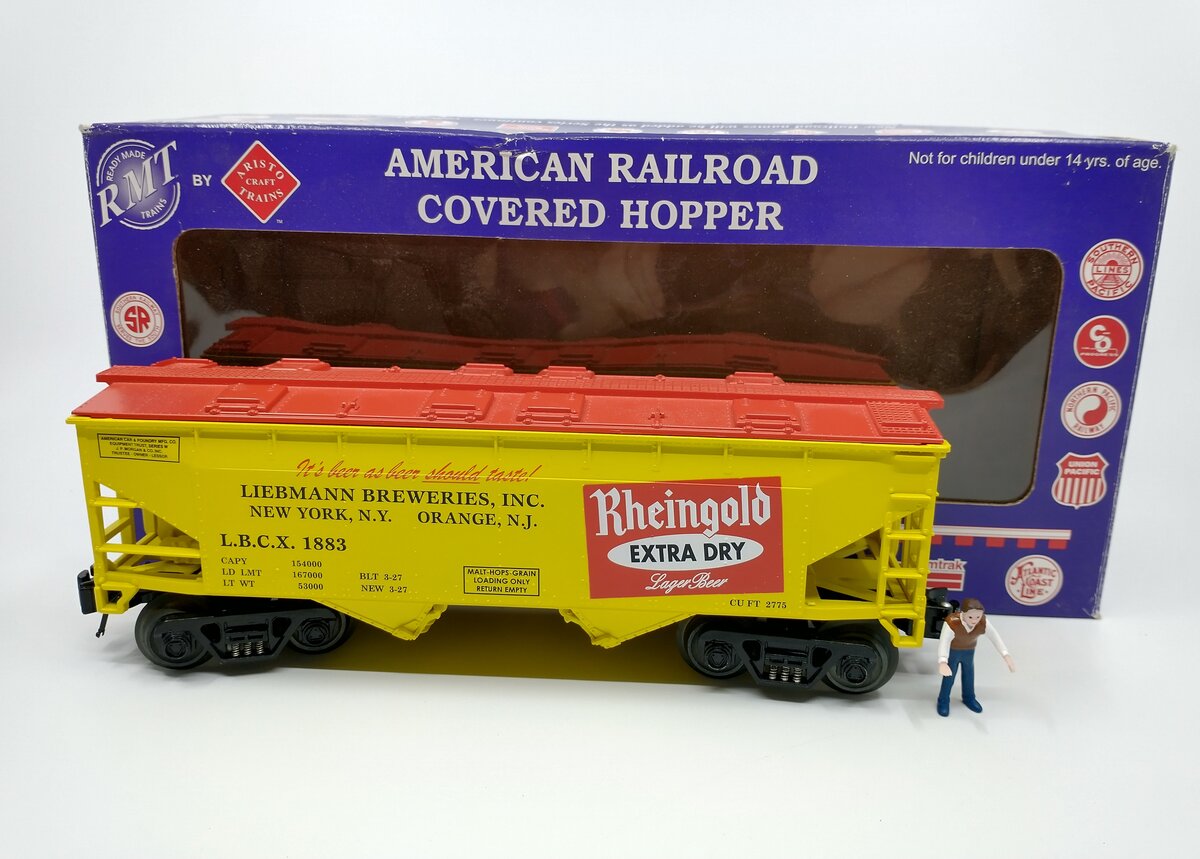 RMT 96395 O Gauge Rheingold Beer Covered Hopper #1883 LN/Box