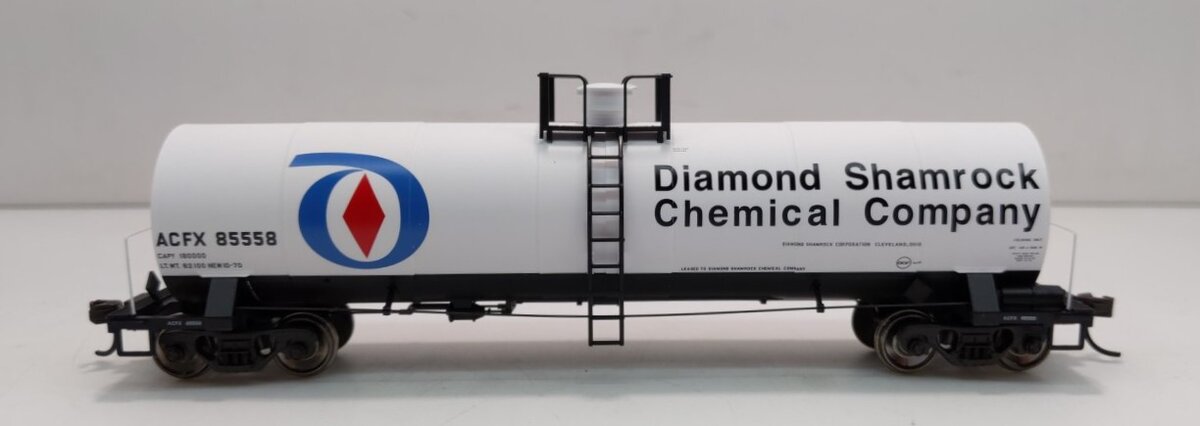 Atlas 1554-1 HO Scale Diamond Shamrock ACFX 17,360 Gallon Tank Car #85558 MT/Box