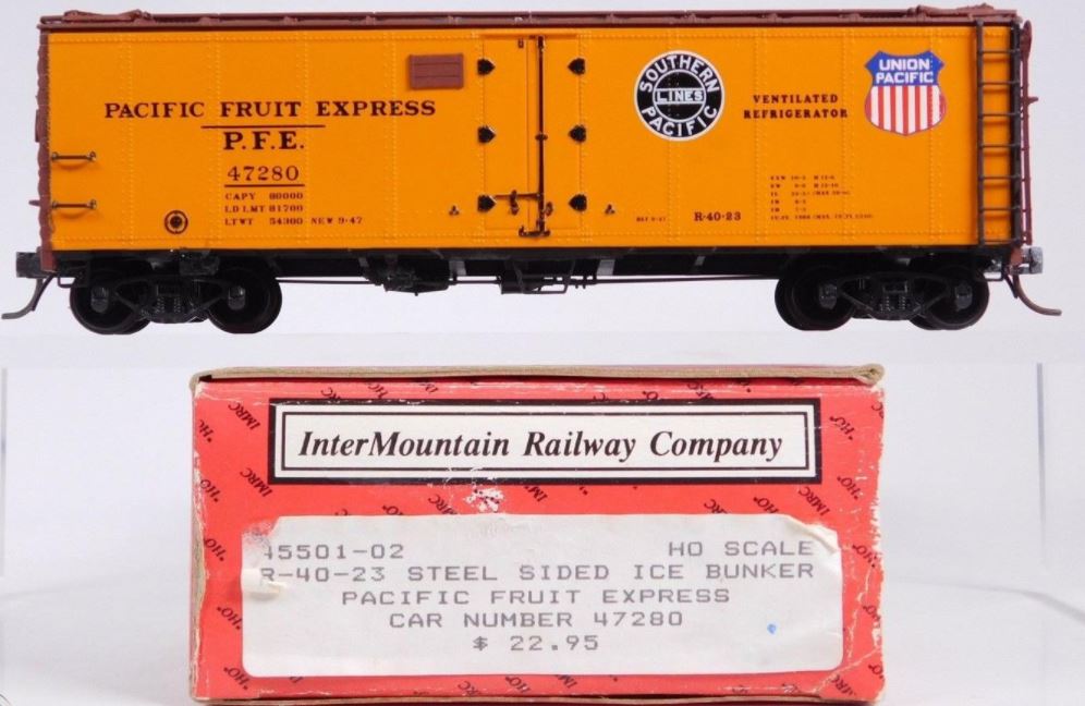InterMountain 45501-02 HO Pacific Fruit Express R-40-23 Steel Sided Ice Bunker