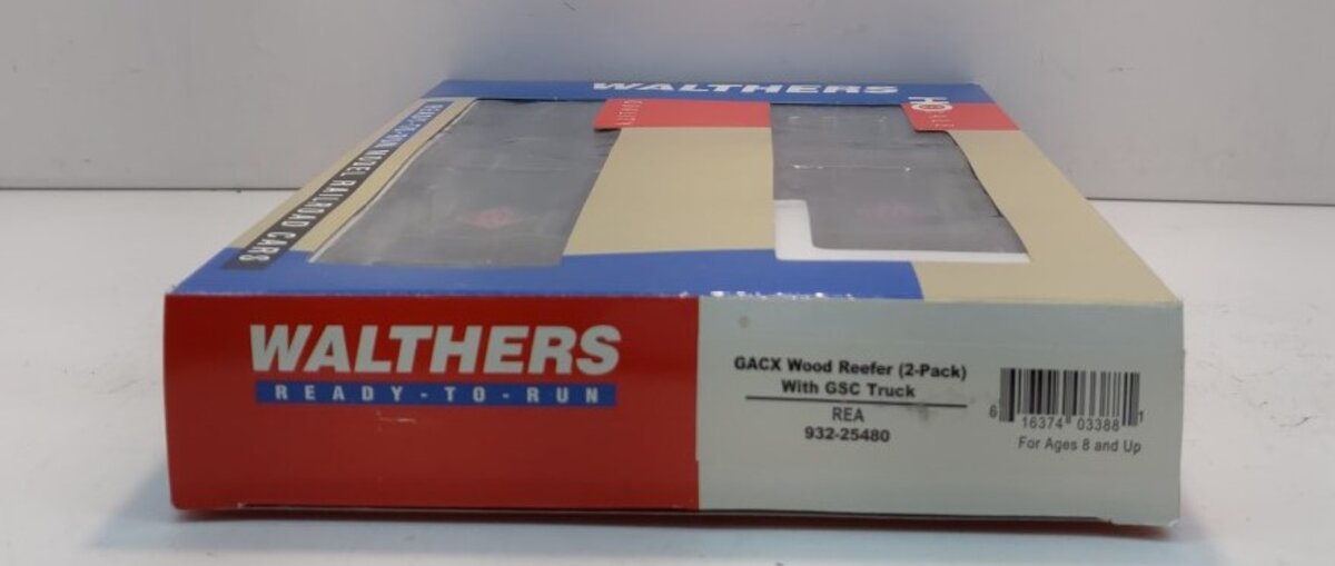 Walthers 932-25480 HO REA GACX Wood Reefer Set (Pack of 2) LN/Box