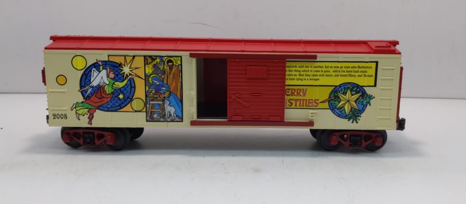 MTH 30-74493 O Gauge 2008 Christmas Boxcar LN/Box