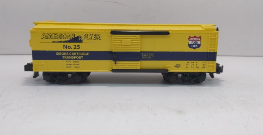 American Flyer 6-48839 S Gauge Smoke Cartridge Boxcar #25 LN/Box