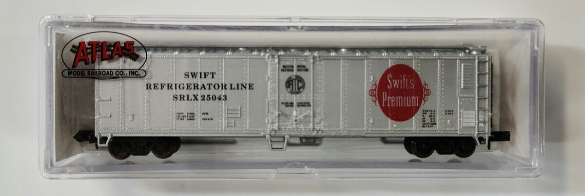 Atlas 36621 N Scale Swift Refrigerator Line Refrigerator Car #25043 LN/Box