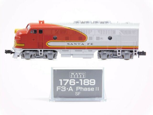 Kato 176-189 N Scale Santa Fe F3-A Phase ll Diesel Locomotive LN/Box