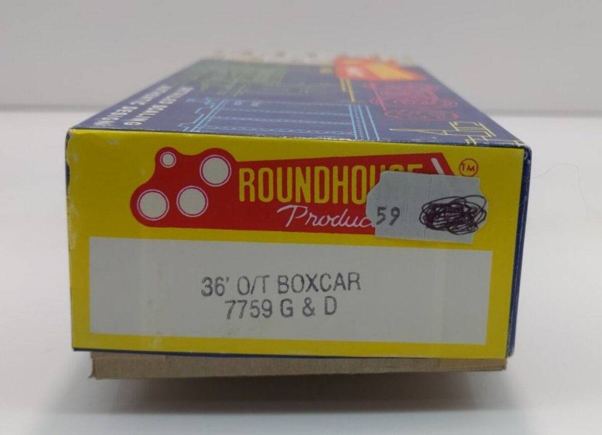 Roundhouse 7759 HO Scale Gorre & Daphetid 36' Old Timer Box Car # 103 Kit
