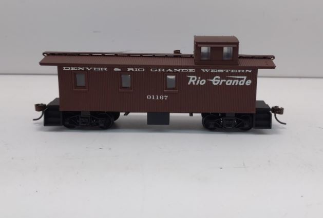 Walthers 932-7508 HO Scale Denver & Rio Grande 30' Wood Caboose #01167 LN/Box
