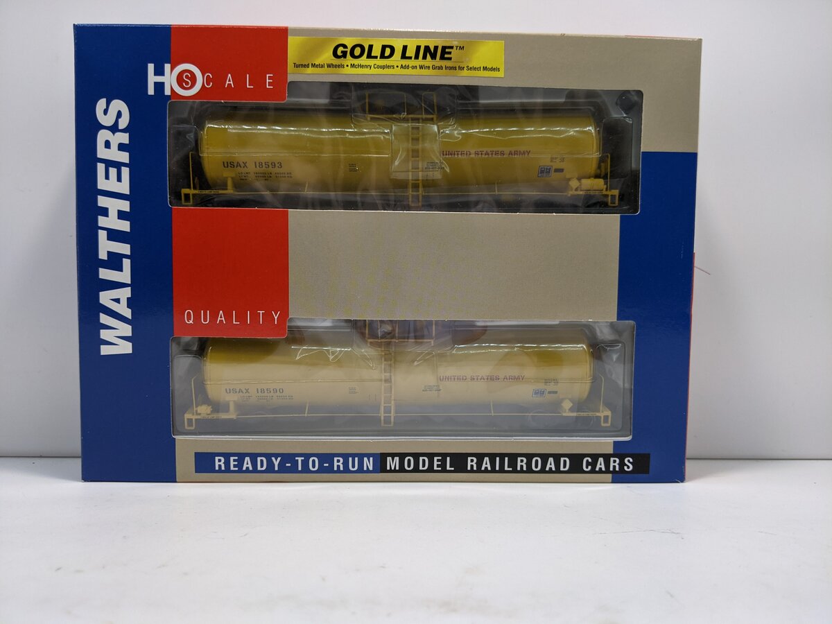 Walthers 932-27271 HO United States Army 23k Funnel Flow Tank Car (Pack of 2) LN/Box