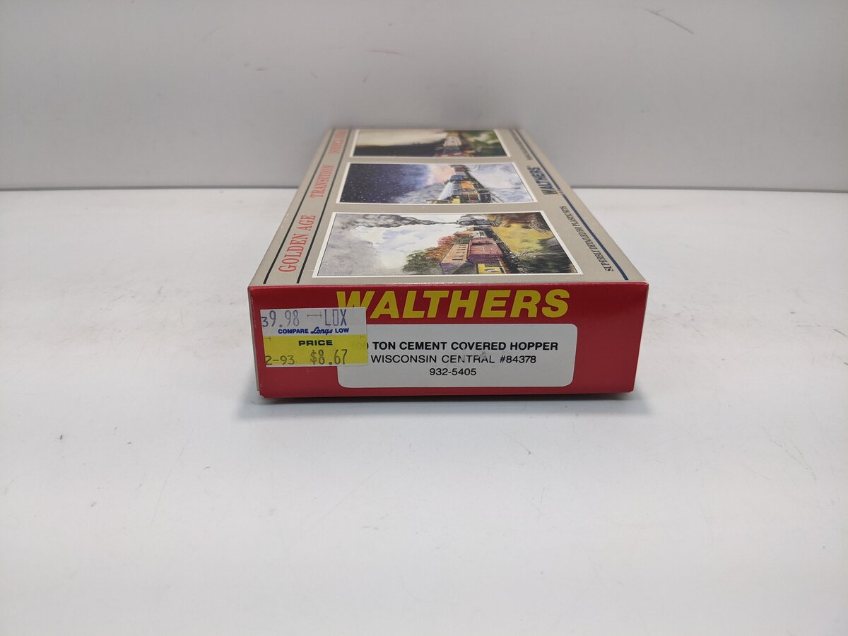 Walthers 932-5405 Wisconsin Central 100 Ton Cement Covered Hopper Kit #84122