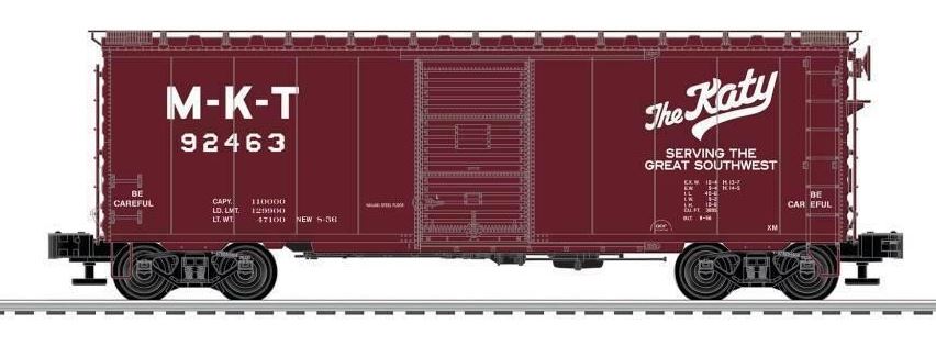 Lionel 6-83573 O Missouri, Kansas & Texas Grain Door PS-1 Boxcar #92463 NIB
