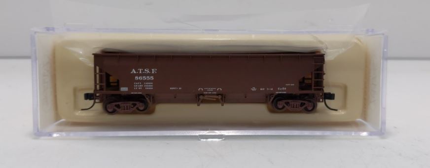 Atlas 34774-4 N Scale ATSF 70 Ton Hart Ballast Car #86555 LN/Box