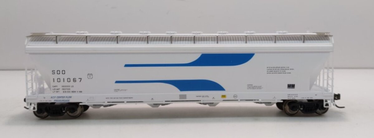 Atlas 1506-1 HO Scale SOO Line ACF PressureAide Center Flow Hopper #101067 MT/Box