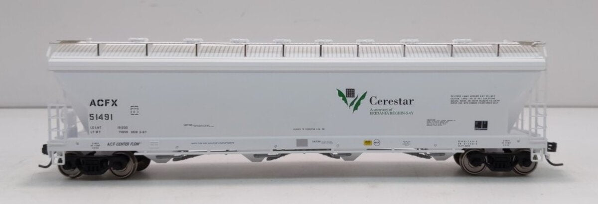 Atlas 1503-2 HO ACFX 'Cerestar' PressureAide 4 Bay Covered Hopper #51491 MT/Box