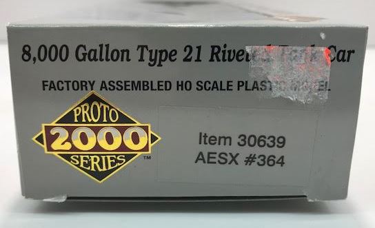 Proto 2000 30639 HO Scale Staley 8000 Gallon Type 21 Riveted Tank Car #364 LN/Box