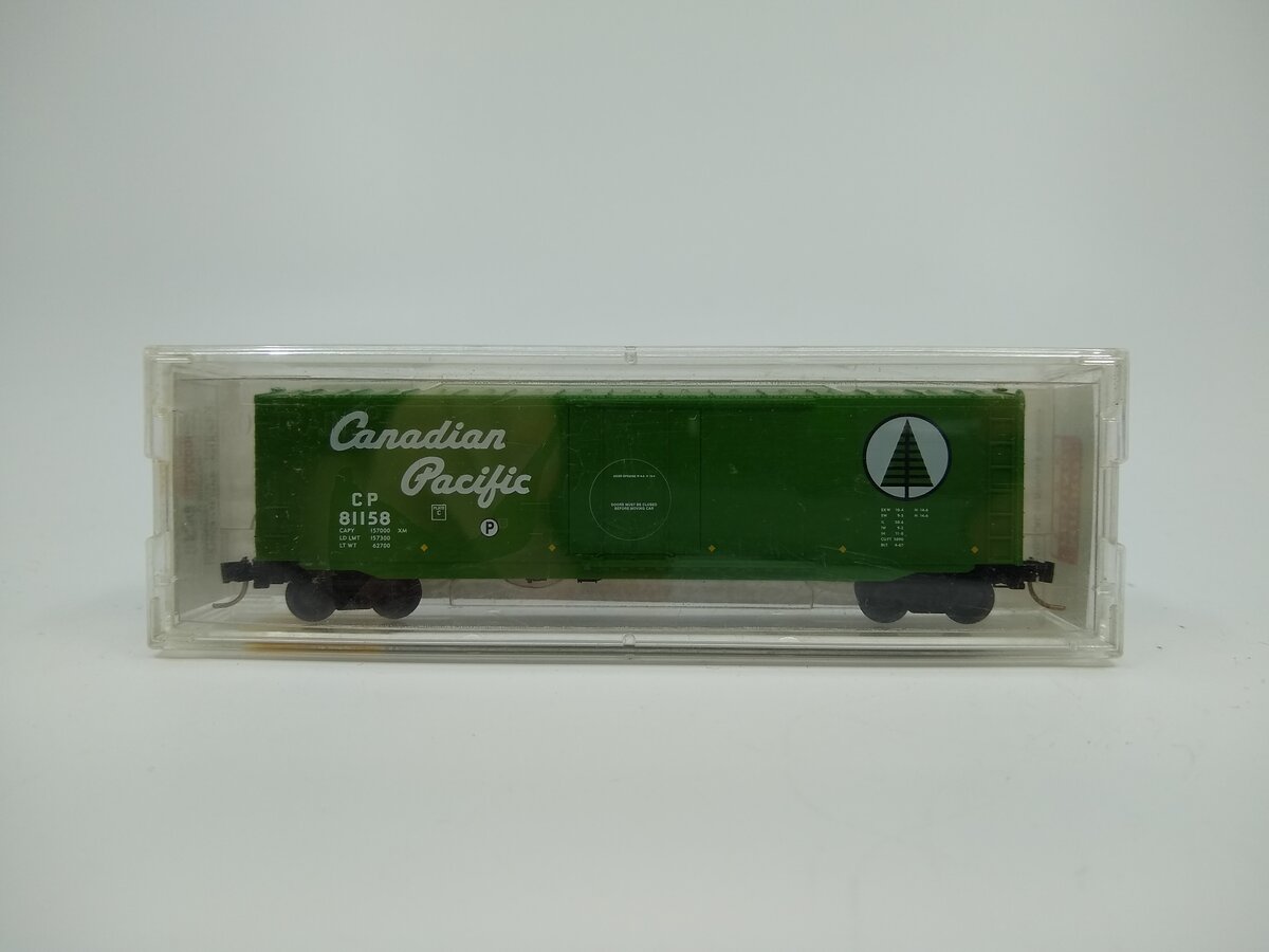 Micro-Trains 03800220 N Canadian Pacific 50' Standard Plug Door Boxcar #81158 LN/Box