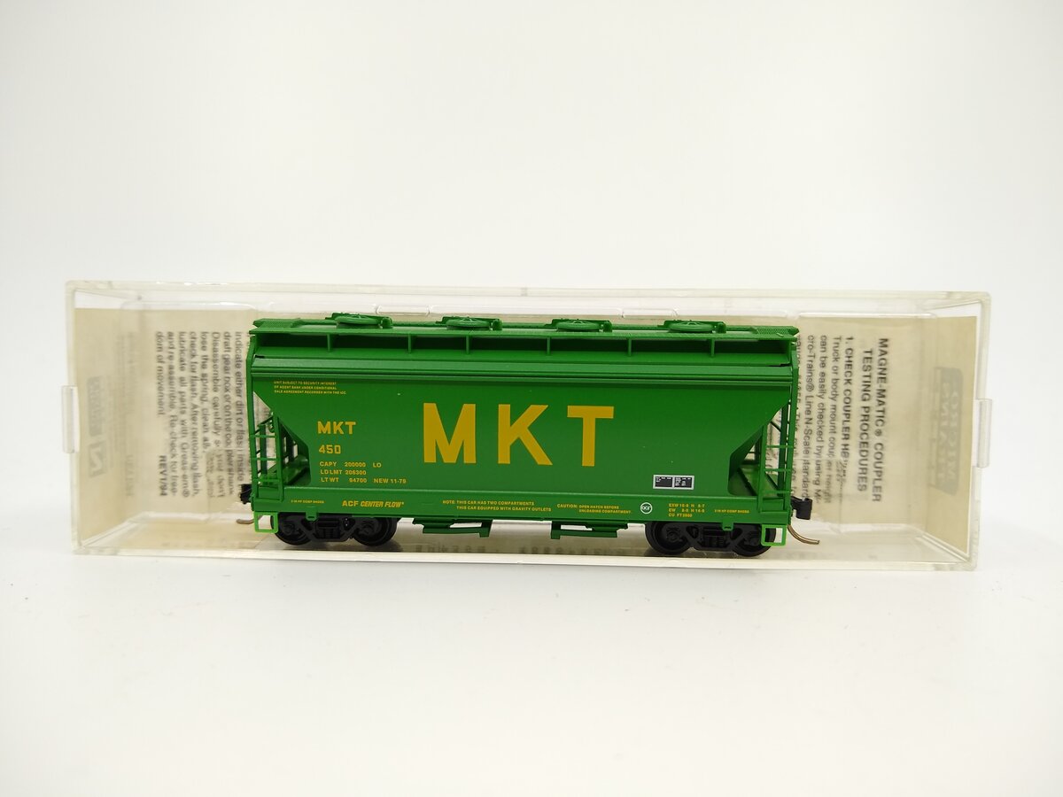 Micro-Trains 09200040 N Scale MKT 2 Bay ACF Centerflow Covered Hopper #450 LN/Box