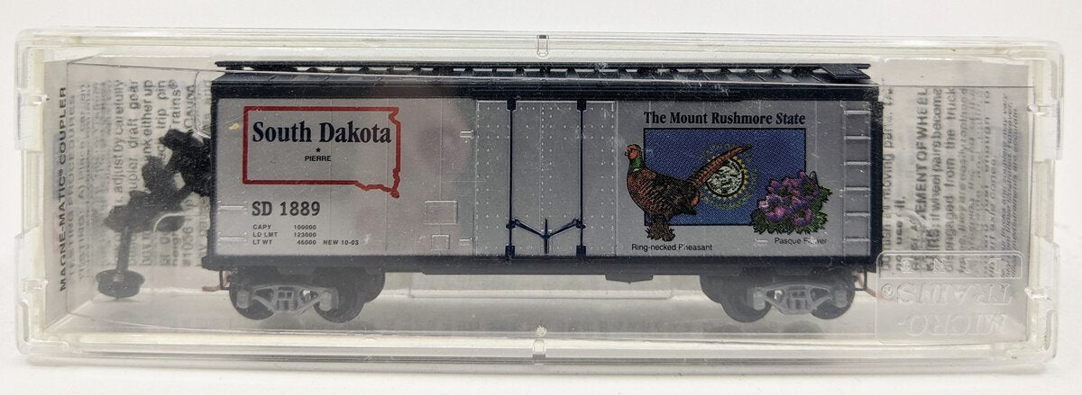 Micro-Trains 02100371 N South Dakota State 40' Standard Plug Door Boxcar #1889 NIB