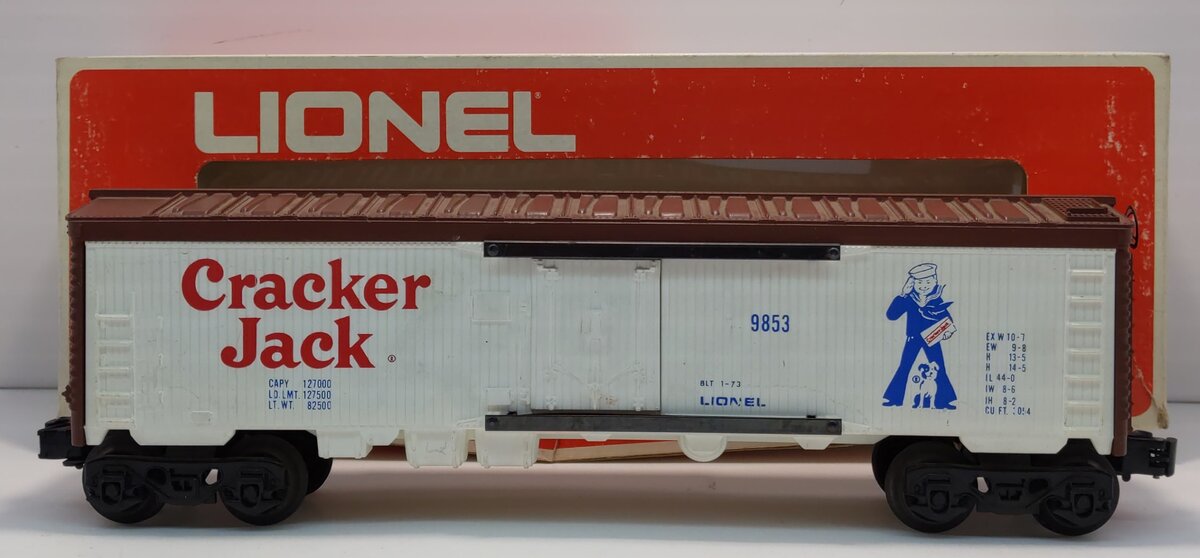 Lionel 6-9853 O Gauge Cracker Jack Billboard Reefer Car LN/Box
