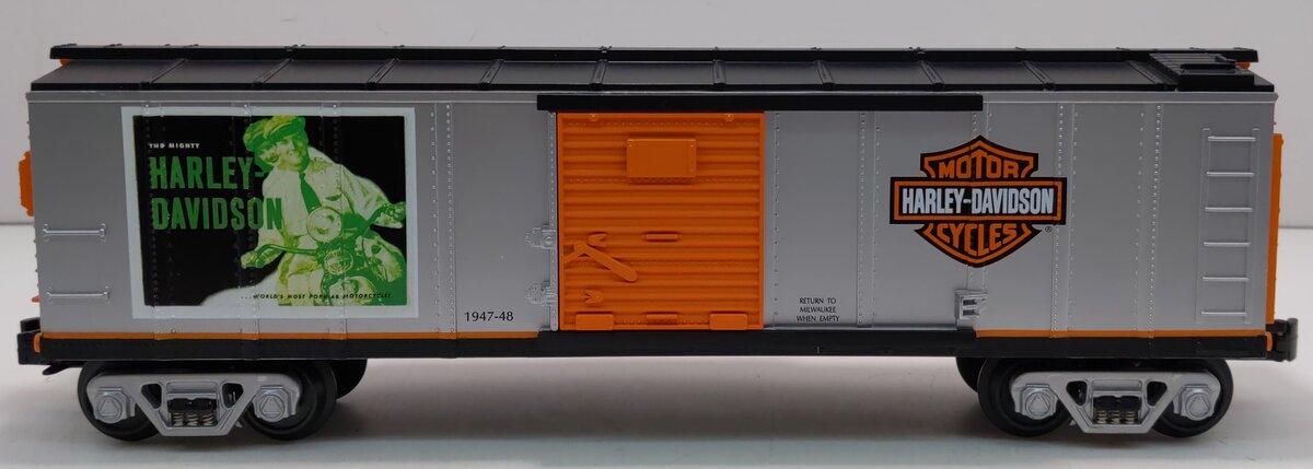MTH 30-74158 O Gauge Harley Davidson Box Car #2002 LN/Box