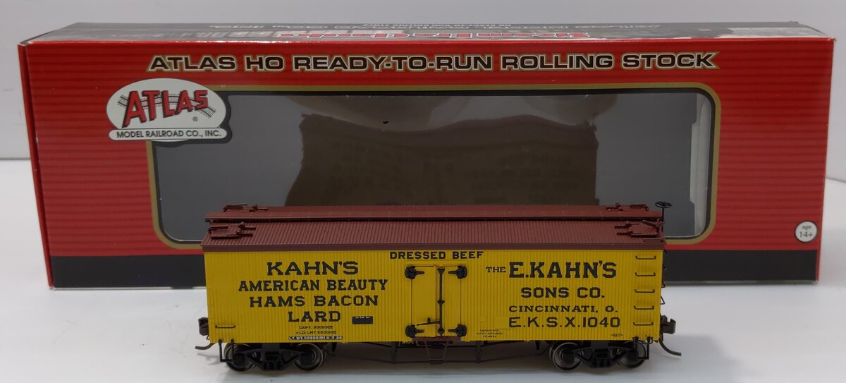 Atlas 20003981 HO Kahn's - American Beauty 36' Wood Reefer #1040