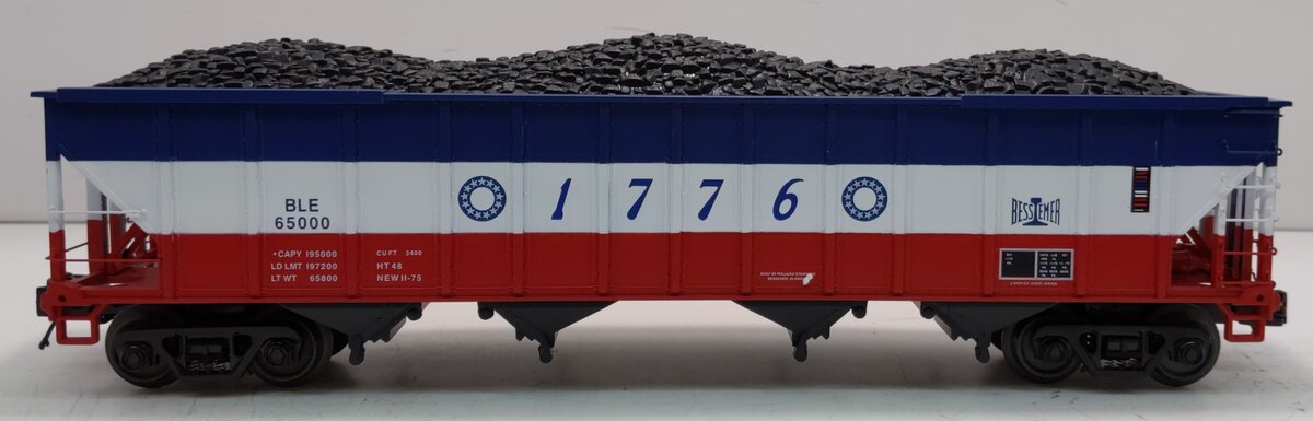 MTH 20-97909 O Bessemer & Lake Erie Hopper w/ Coal Load #1776 LN/Box