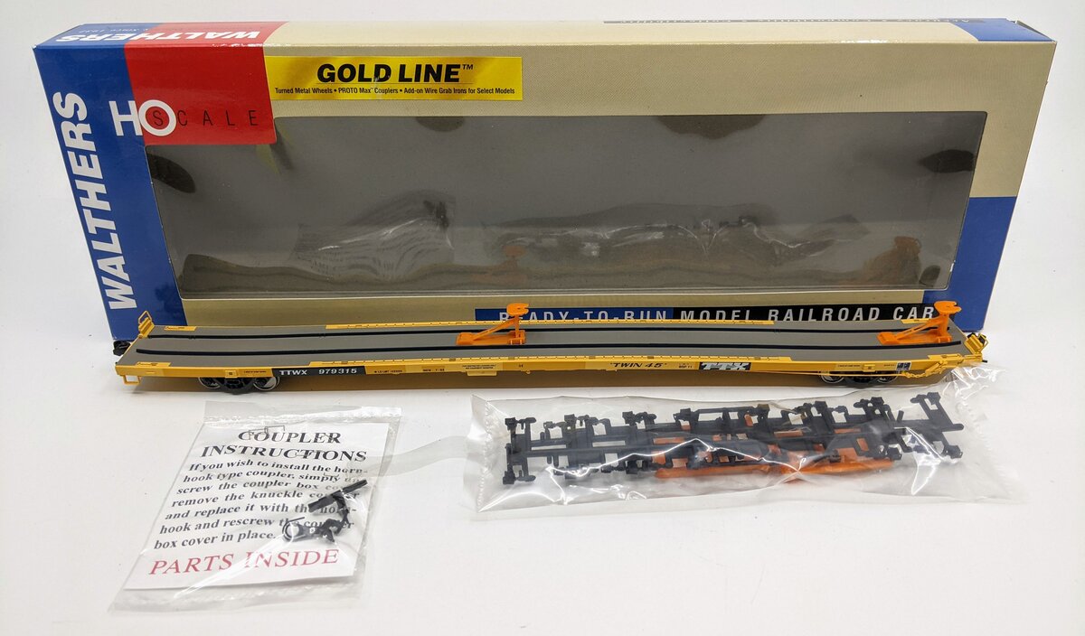 Walthers 932-40821 HO TTWX All Purpose Flatcar W/ P-S Hitches # 979315