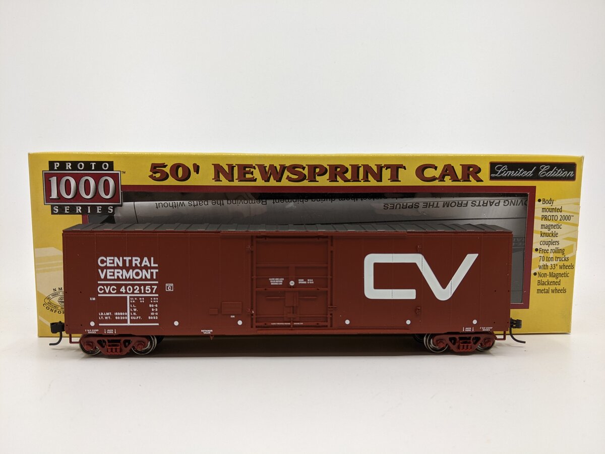 Proto 1000 30291 HO Central Vermont 50' Newsprint Boxcar #402157 LN/Box