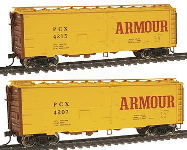 Walthers 932-22583 HO Scale Armour PCX 40' Meat Reefer (2-Pack) LN/Box