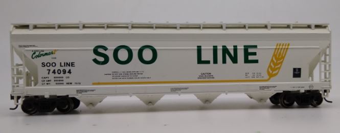 Athearn 72293 HO Scale Soo Line ACF 5250 Centerflow Hopper #74094