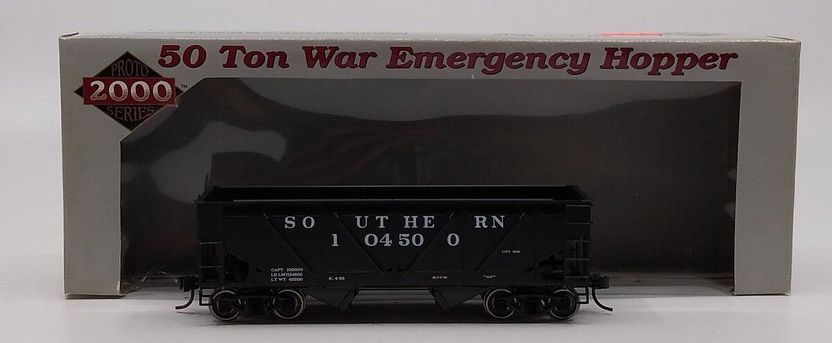 Proto 2000 920-31623 HO Scale Southern 50 Ton War Emergency Hopper #104500 LN/Box