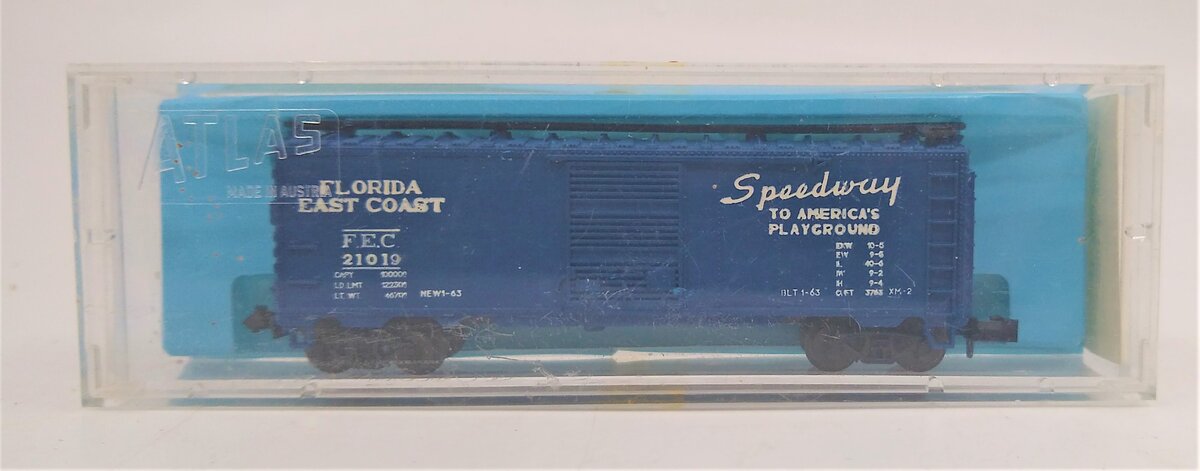 Atlas 2201 N Florida East Coast 41' Box Car #21019 LN/Box