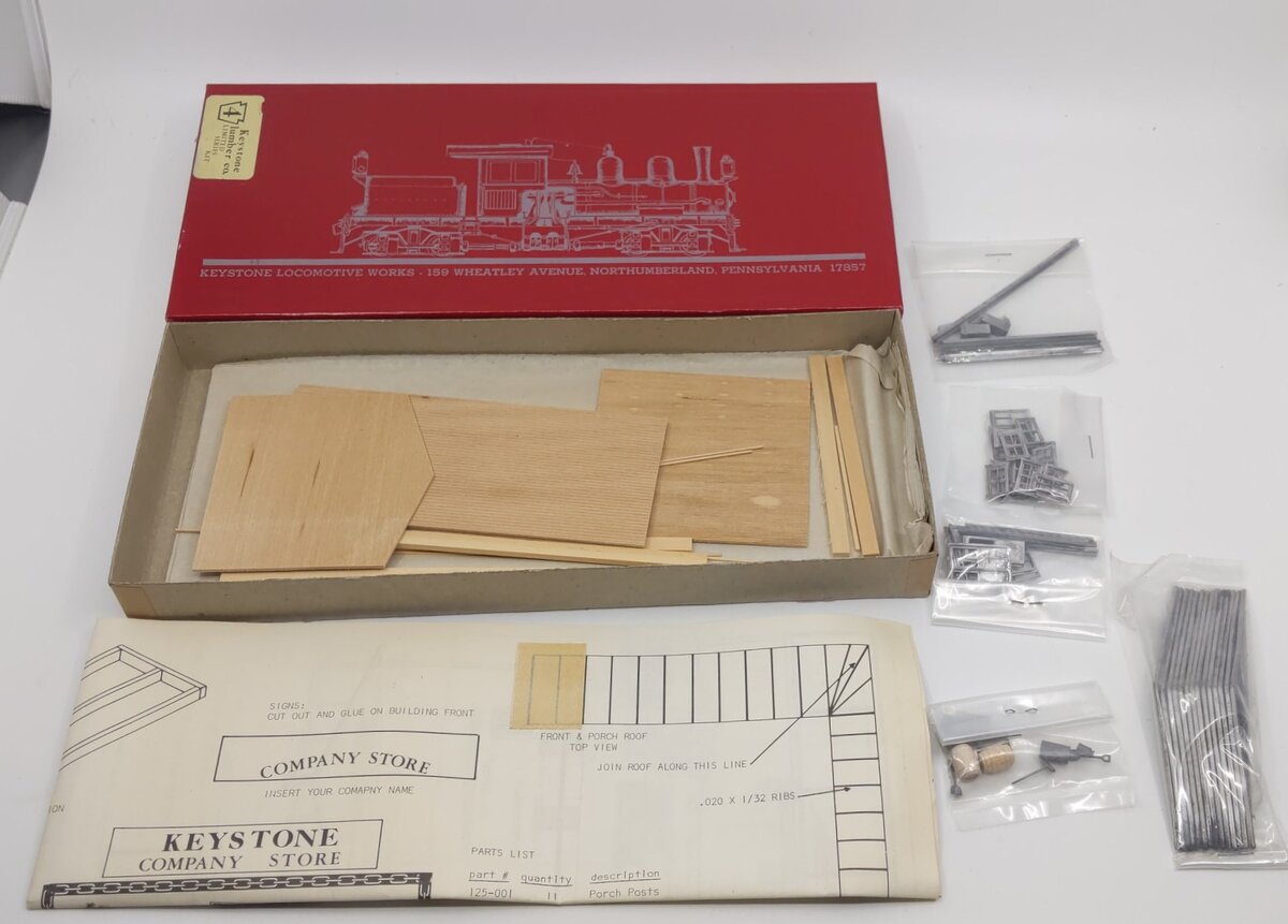 Keystone Locomotive HO-125 Keystone Company Store Building Kit